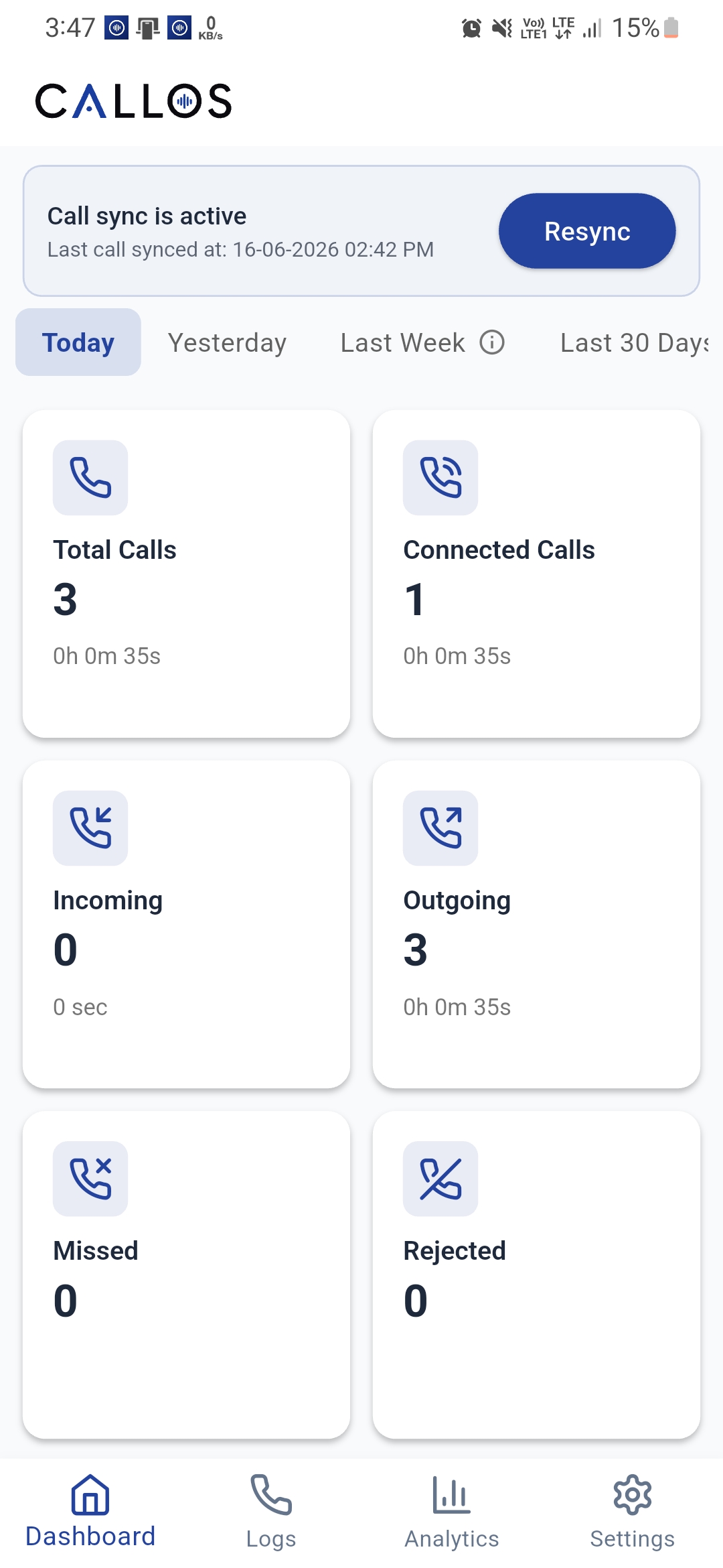 Settings Tab